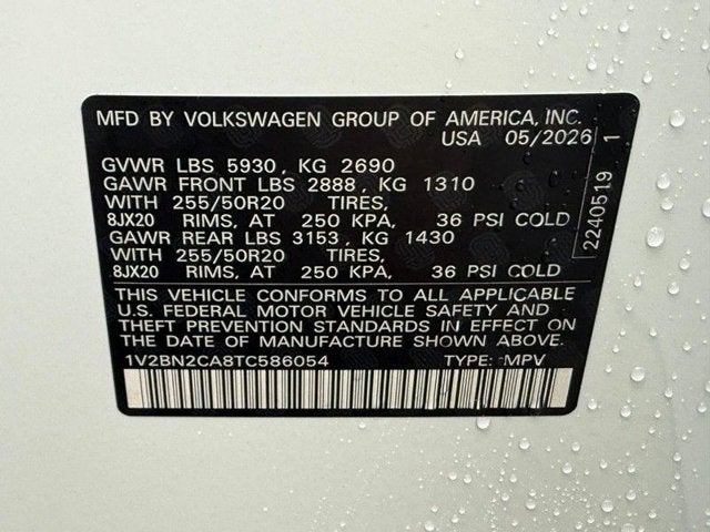 2026 Volkswagen Atlas 2.0T SEL