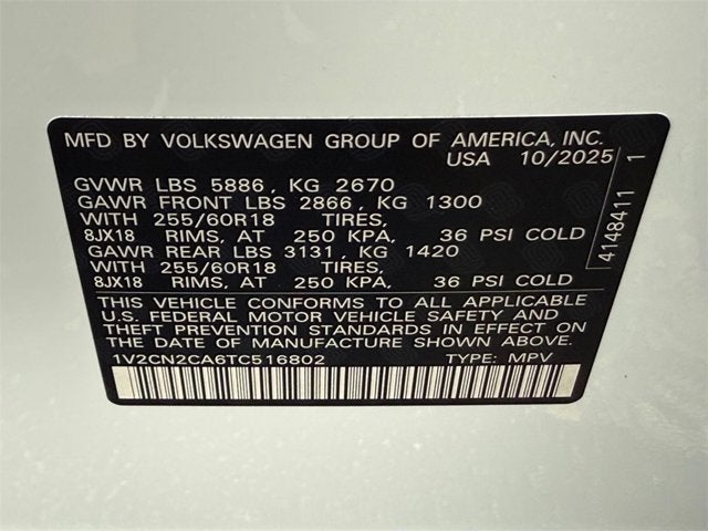 2026 Volkswagen Atlas 2.0T Peak Edition