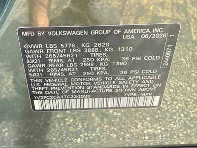 2026 Volkswagen Atlas Cross Sport 2.0T SEL Premium R-Line