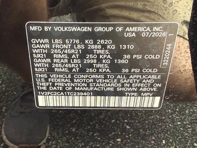 2026 Volkswagen Atlas Cross Sport 2.0T SEL Premium R-Line