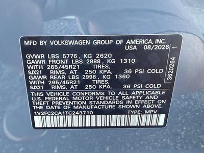 2026 Volkswagen Atlas Cross Sport 2.0T SEL Premium R-Line