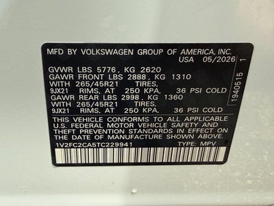 2026 Volkswagen Atlas Cross Sport 2.0T SEL Premium R-Line