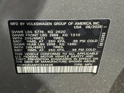 2026 Volkswagen Atlas Cross Sport 2.0T SEL Premium R-Line