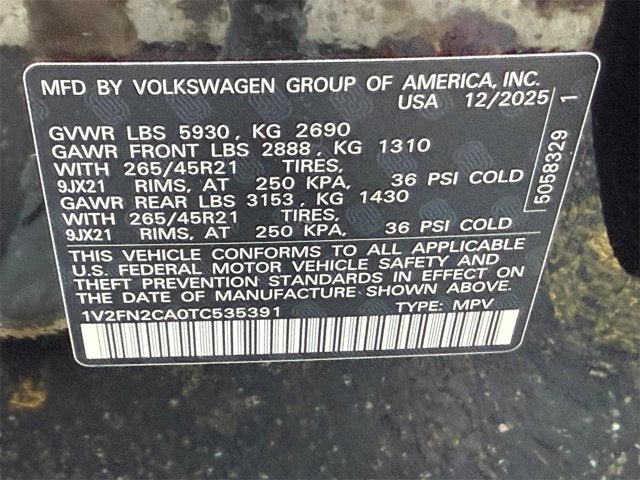 2026 Volkswagen Atlas 2.0T SEL Premium R-Line