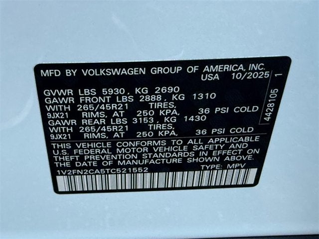 2026 Volkswagen Atlas 2.0T SEL Premium R-Line