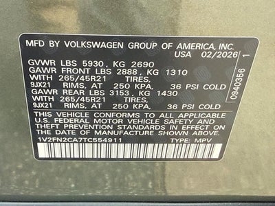 2026 Volkswagen Atlas 2.0T SEL Premium R-Line