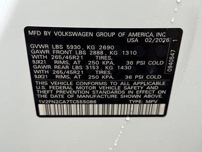 2026 Volkswagen Atlas 2.0T SEL Premium R-Line