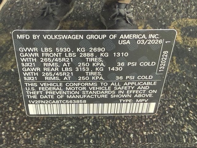 2026 Volkswagen Atlas 2.0T SEL Premium R-Line