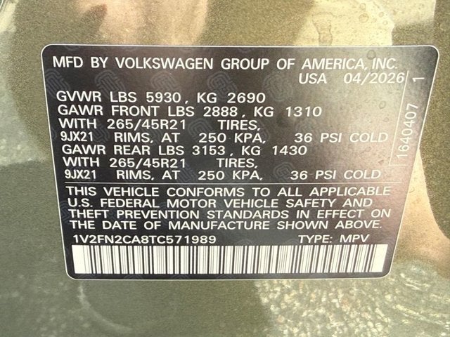 2026 Volkswagen Atlas 2.0T SEL Premium R-Line