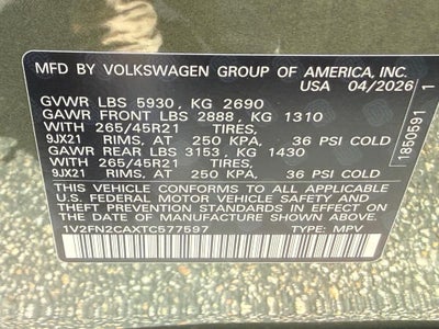 2026 Volkswagen Atlas 2.0T SEL Premium R-Line