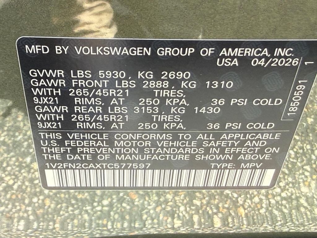 2026 Volkswagen Atlas 2.0T SEL Premium R-Line