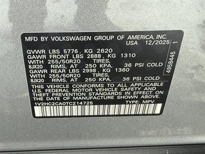 2026 Volkswagen Atlas Cross Sport 2.0T SE w/Technology