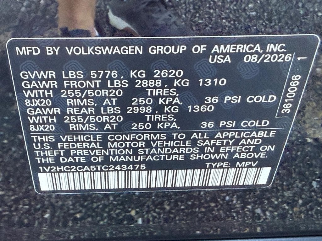 2026 Volkswagen Atlas Cross Sport 2.0T SE w/Technology