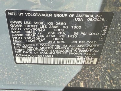 2026 Volkswagen Atlas 2.0T SE w/Technology