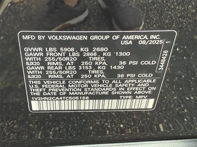 2026 Volkswagen Atlas 2.0T SE w/Technology