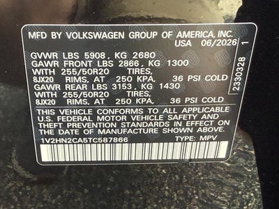 2026 Volkswagen Atlas 2.0T SE w/Technology