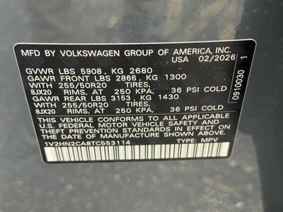 2026 Volkswagen Atlas 2.0T SE w/Technology