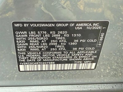 2026 Volkswagen Atlas Cross Sport 2.0T SE w/Technology