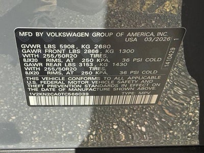2026 Volkswagen Atlas 2.0T SE w/Technology