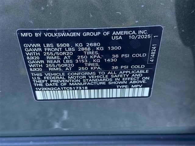 2026 Volkswagen Atlas 2.0T SE w/Technology