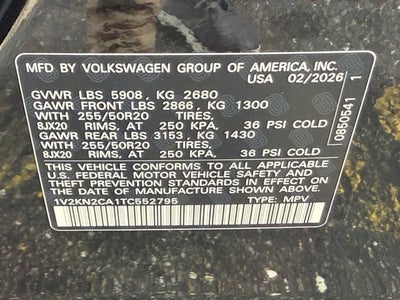 2026 Volkswagen Atlas 2.0T SE w/Technology