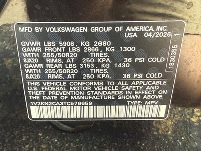 2026 Volkswagen Atlas 2.0T SE w/Technology