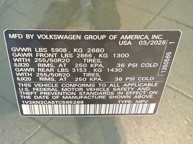 2026 Volkswagen Atlas 2.0T SE w/Technology