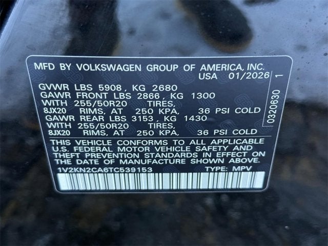 2026 Volkswagen Atlas 2.0T SE w/Technology