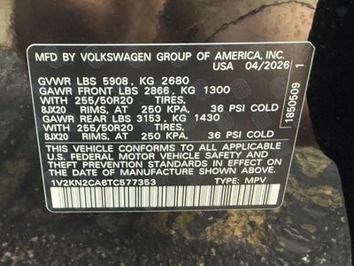 2026 Volkswagen Atlas 2.0T SE w/Technology