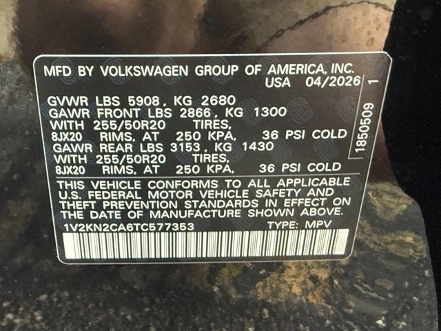 2026 Volkswagen Atlas 2.0T SE w/Technology