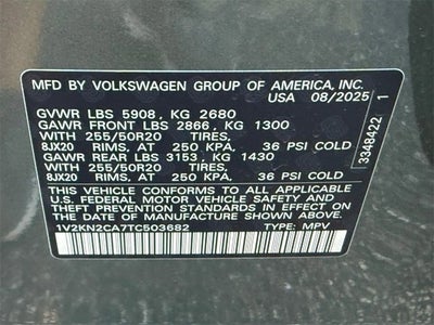 2026 Volkswagen Atlas 2.0T SE w/Technology