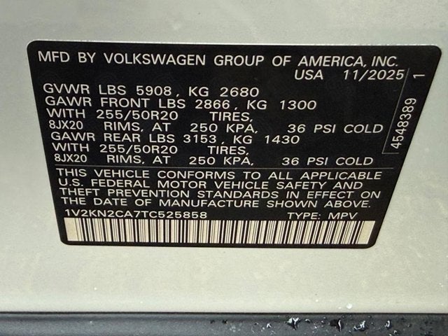 2026 Volkswagen Atlas 2.0T SE w/Technology