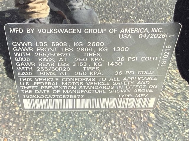 2026 Volkswagen Atlas 2.0T SE w/Technology