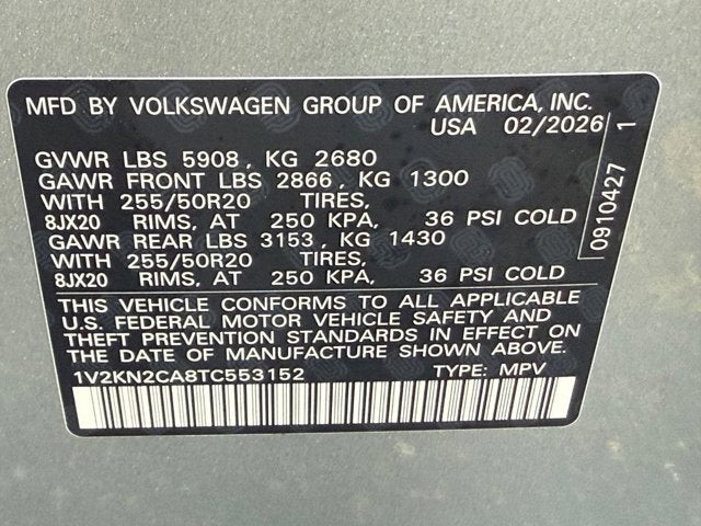 2026 Volkswagen Atlas 2.0T SE w/Technology