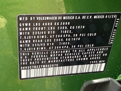 2026 Volkswagen Taos SE Black