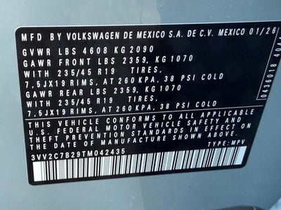 2026 Volkswagen Taos SE Black