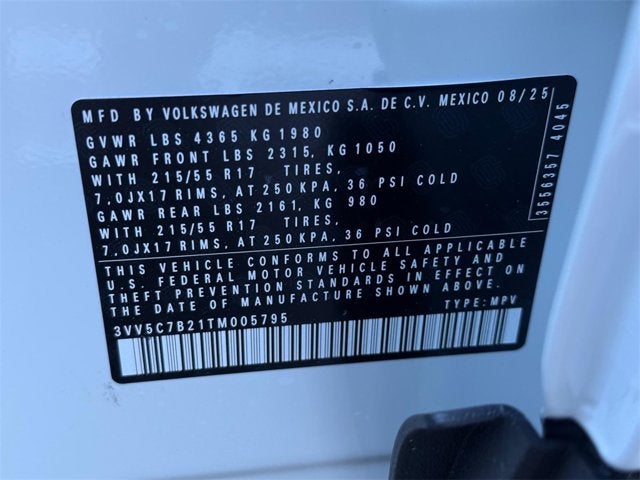 2026 Volkswagen Taos S