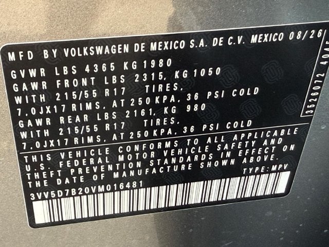 2027 Volkswagen Taos S