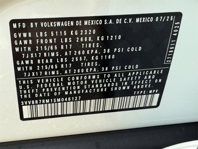 2025 Volkswagen Tiguan S