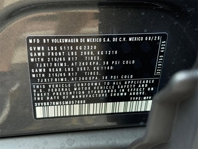 2025 Volkswagen Tiguan S