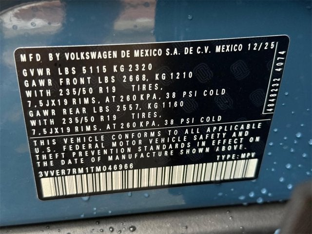 2026 Volkswagen Tiguan SE