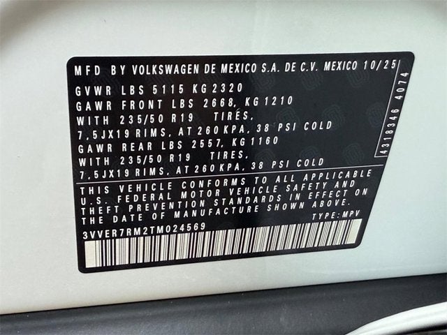 2026 Volkswagen Tiguan SE