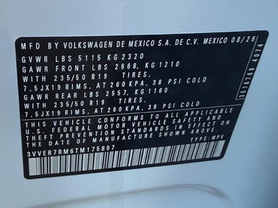 2026 Volkswagen Tiguan SE