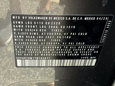 2026 Volkswagen Tiguan SE R-Line Black