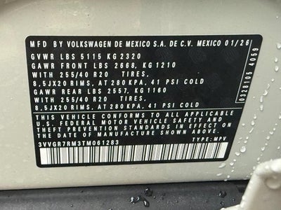 2026 Volkswagen Tiguan SE R-Line Black