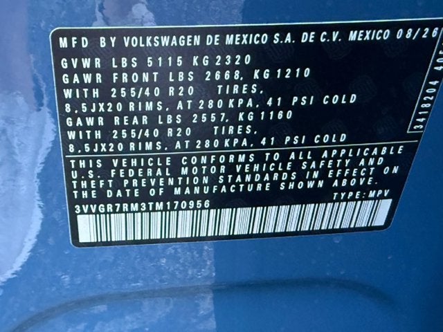2026 Volkswagen Tiguan SE R-Line Black