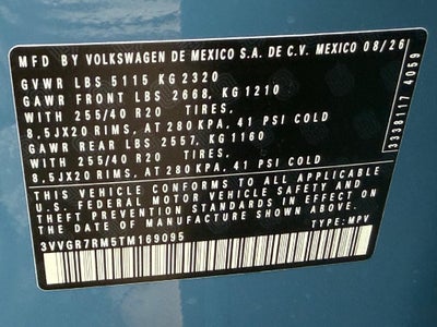 2026 Volkswagen Tiguan SE R-Line Black