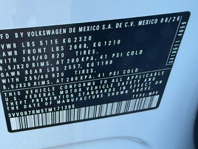 2026 Volkswagen Tiguan SE R-Line Black