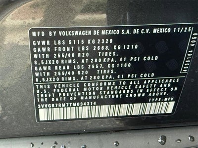 2026 Volkswagen Tiguan SE R-Line Black