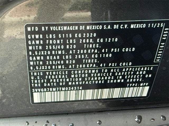 2026 Volkswagen Tiguan SE R-Line Black